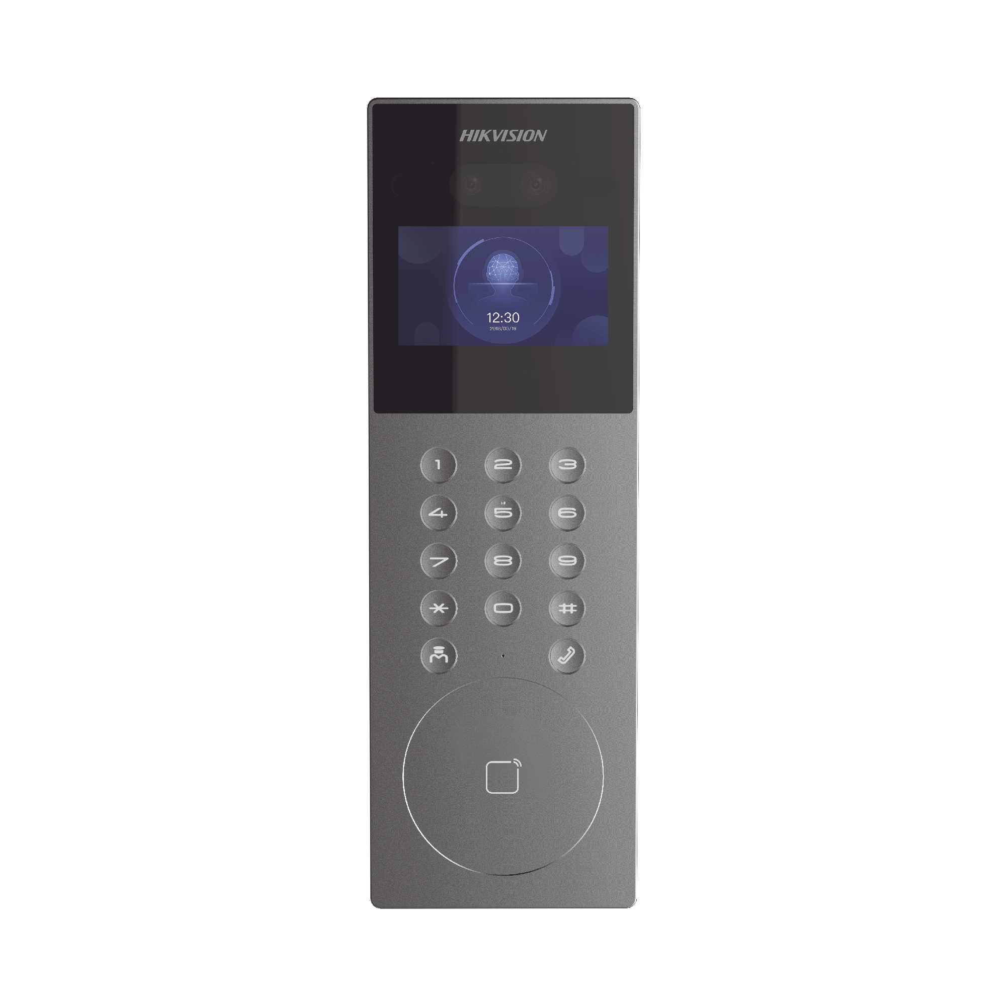 Videoportero IP Multiapartamento con Reconocimiento Facial / Llamada a App HikConnect (requiere monitor) / Protección IP65 / Apertura por Rostro, Tarjeta o App Videoportero IP Multiapartamento con Reconocimiento Facial / Llamada a App HikConnect (requiere monitor) / Protección IP65 / Apertura por Rostro, Tarjeta o App